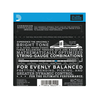 D'Addario EXL120BT Balanced Tension Electric Super Light 9-40 Accessories / Strings / Guitar Strings