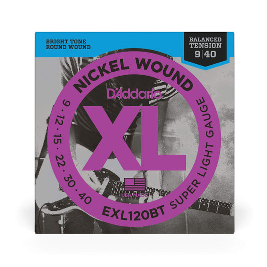 D'Addario EXL120BT Balanced Tension Electric Super Light 9-40 Accessories / Strings / Guitar Strings