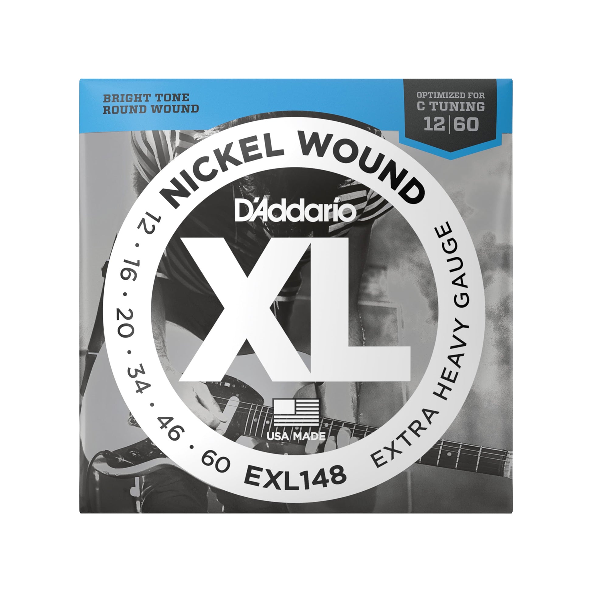 D'Addario EXL148 Electric Extra Heavy 12-60 Accessories / Strings / Guitar Strings