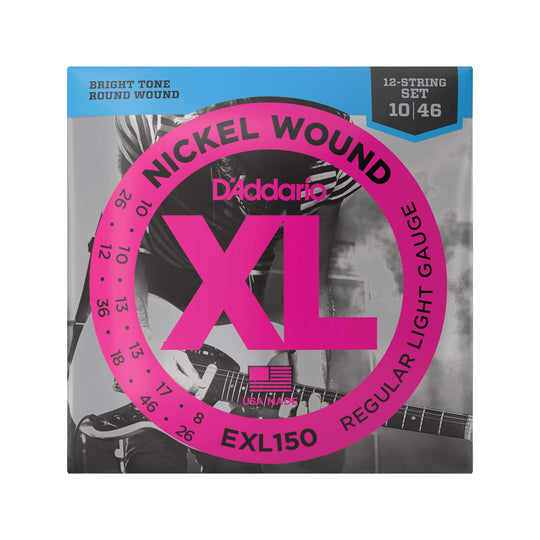 D'Addario EXL150 Nickel XL Electric Guitar Strings 12 String 10-46/26 Accessories / Strings / Guitar Strings