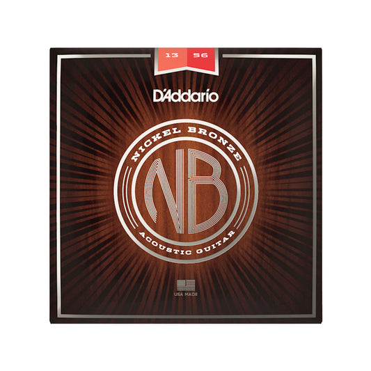 D'Addario NB1356 Nickel Bronze Acoustic String Set Medium 13-56 Accessories / Strings / Guitar Strings