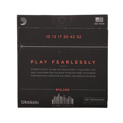 D'Addario NYXL Electric Guitar Strings Light Top/Heavy Bottom 10-52 Accessories / Strings / Guitar Strings