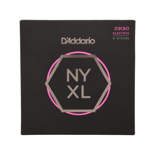 D'Addario NYXL Electric Guitar Strings Super Light 8 String 9-80 Accessories / Strings / Guitar Strings