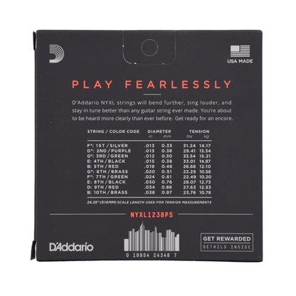 D'Addario NYXL1238PS NYXL Pedal Steel Guitar Strings 12-38 Custom Medium E9 Accessories / Strings / Guitar Strings