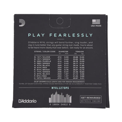 D'Addario NYXL1270PS NYXL Pedal Steel Guitar Strings 12-70 Custom Medium C6 Accessories / Strings / Guitar Strings