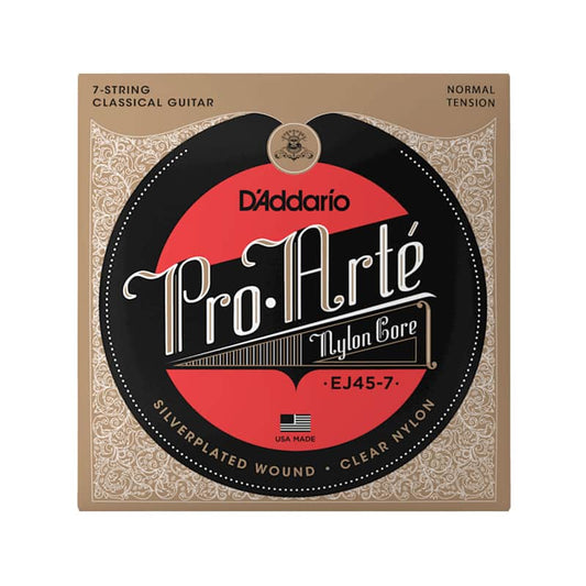 D'Addario Pro-Arté Nylon 7-String Classical Guitar Strings Normal Tension Accessories / Strings / Guitar Strings
