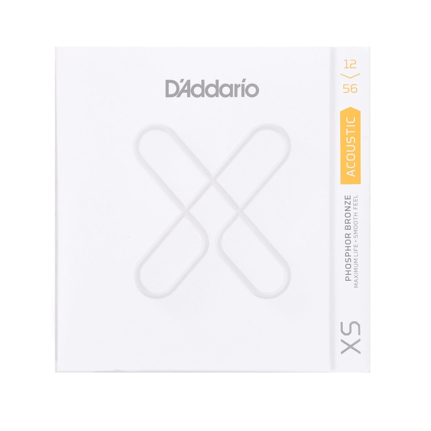 D'Addario XSAPB1256 XS Phosphor Bronze Coated Acoustic Guitar Strings 12-56 Light Top/Medium Bottom Accessories / Strings / Guitar Strings