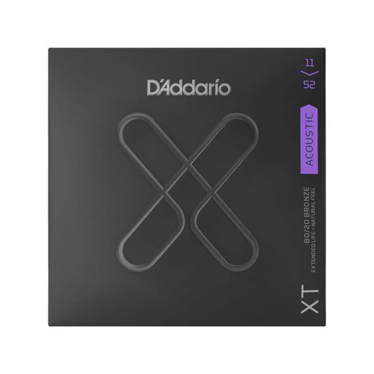 D'Addario XT 80/20 Bronze Acoustic Guitar Strings Custom Light 11-52 Accessories / Strings / Guitar Strings