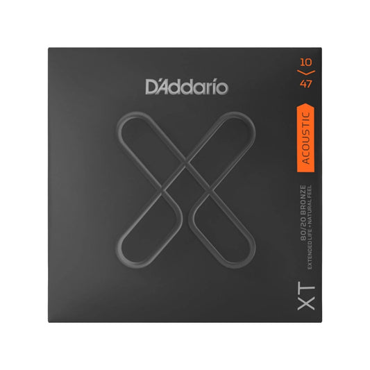 D'Addario XT 80/20 Bronze Acoustic Guitar Strings Extra Light 10-47 Accessories / Strings / Guitar Strings