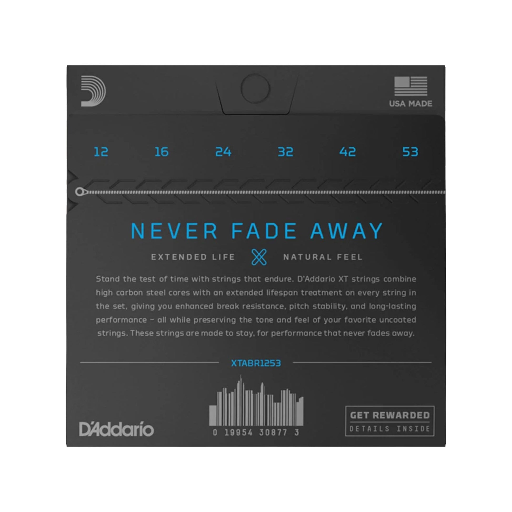 D'Addario XT 80/20 Bronze Acoustic Guitar Strings, Light 12-53 Accessories / Strings / Guitar Strings