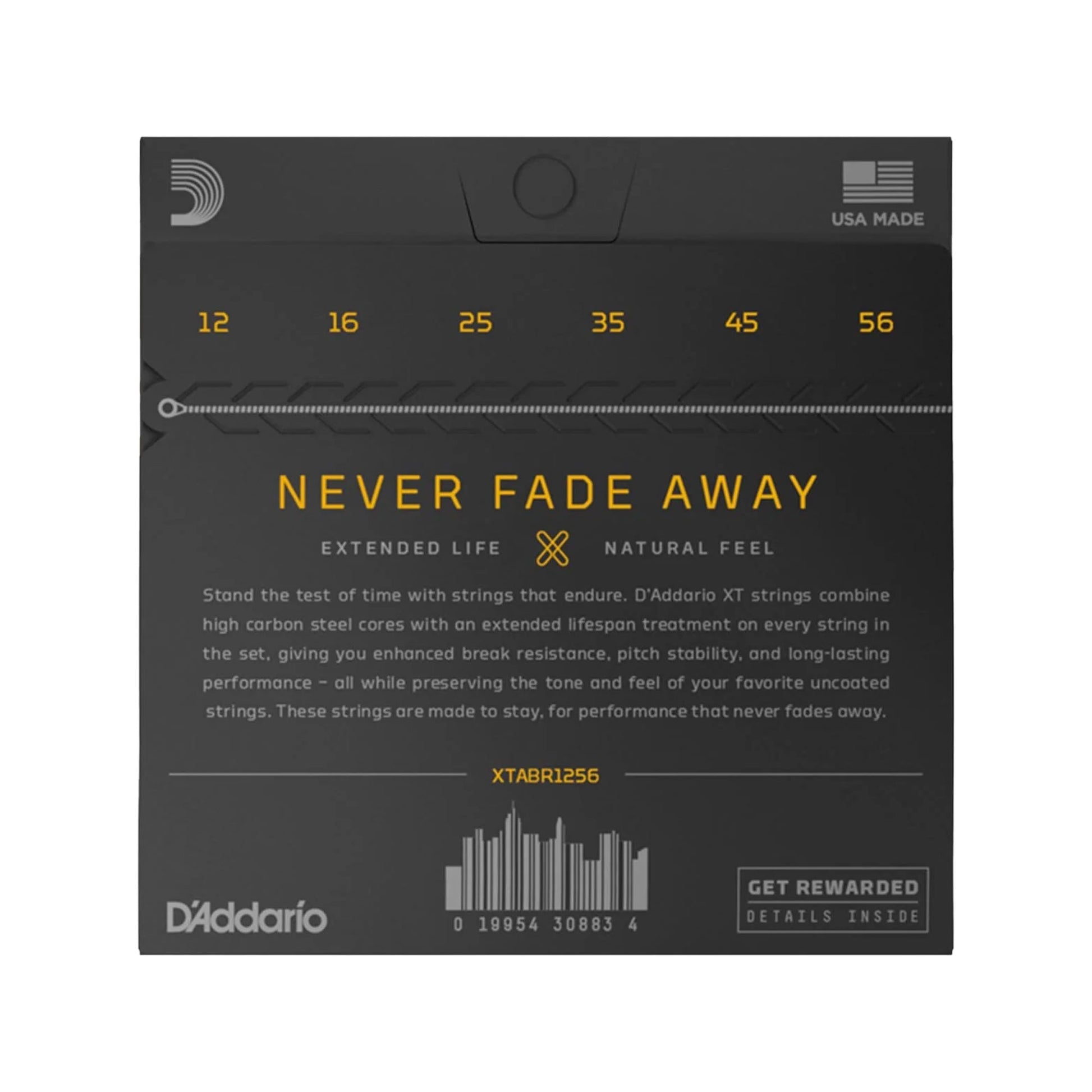 D'Addario XT 80/20 Bronze Acoustic Guitar Strings Light Top/Medium Bottom 12-56 Accessories / Strings / Guitar Strings