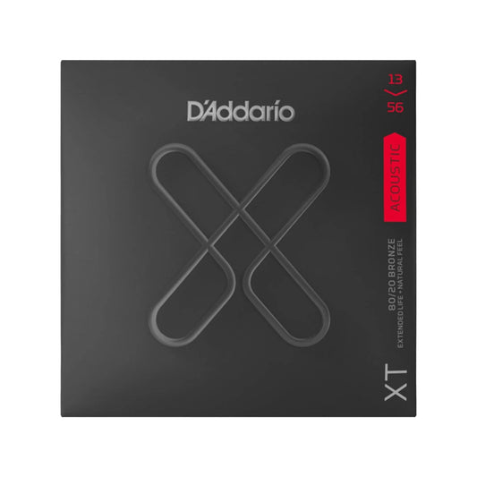 D'Addario XT 80/20 Bronze Acoustic Guitar Strings, Medium 13-56 Accessories / Strings / Guitar Strings