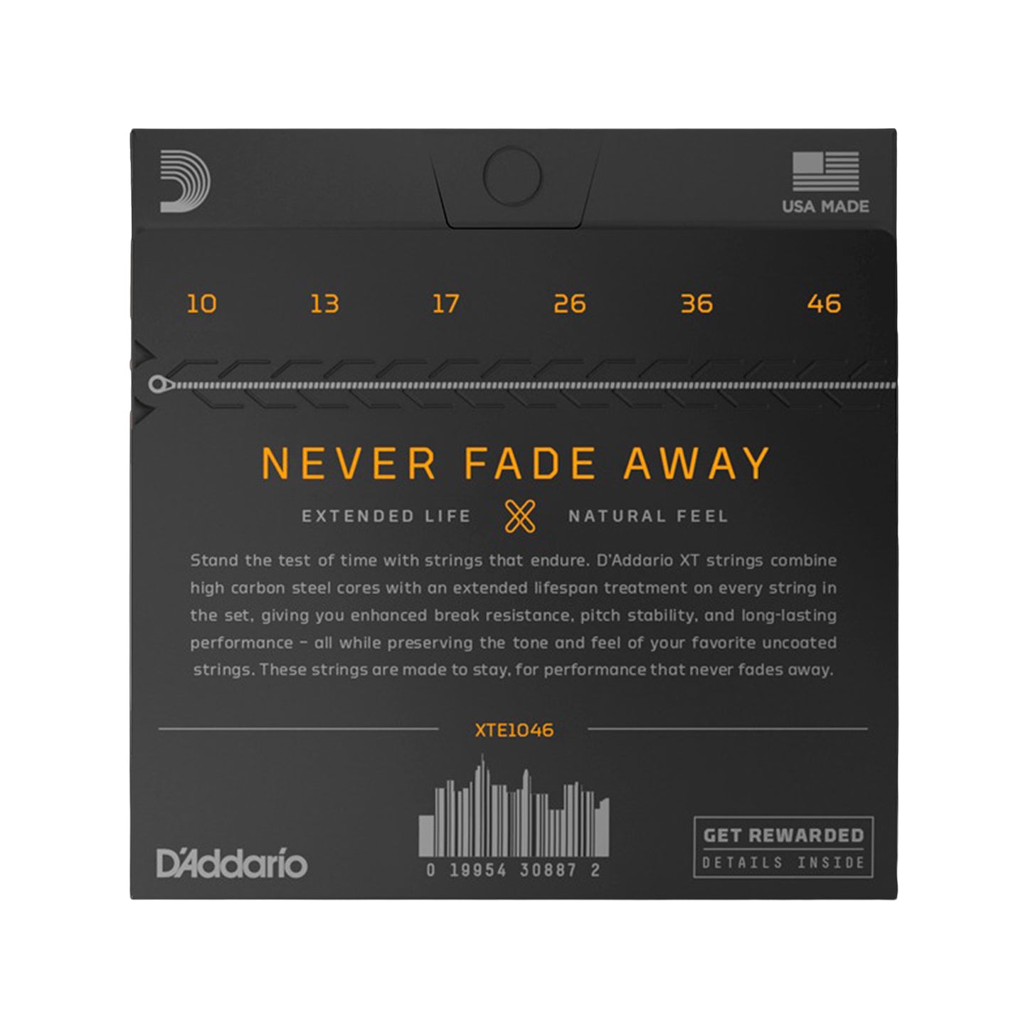 D'Addario XT Nickel Plated Steel Electric Guitar Strings, Regular Light 10-46 Accessories / Strings / Guitar Strings