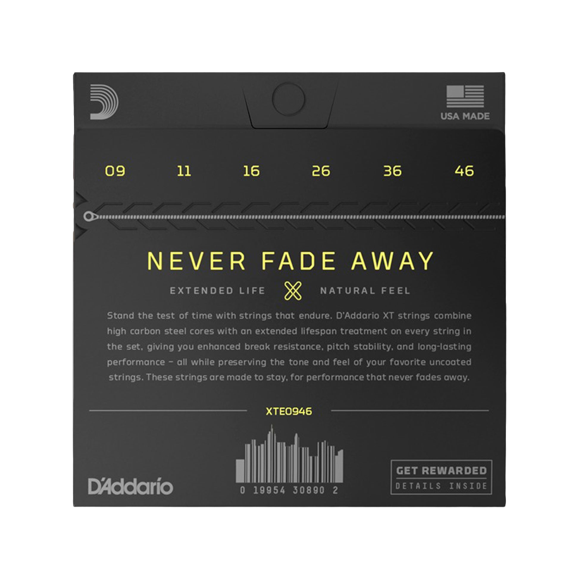 D'Addario XT Nickel Plated Steel Electric Guitar Strings Super, Light Top/Regular Bottom 9-46 Accessories / Strings / Guitar Strings