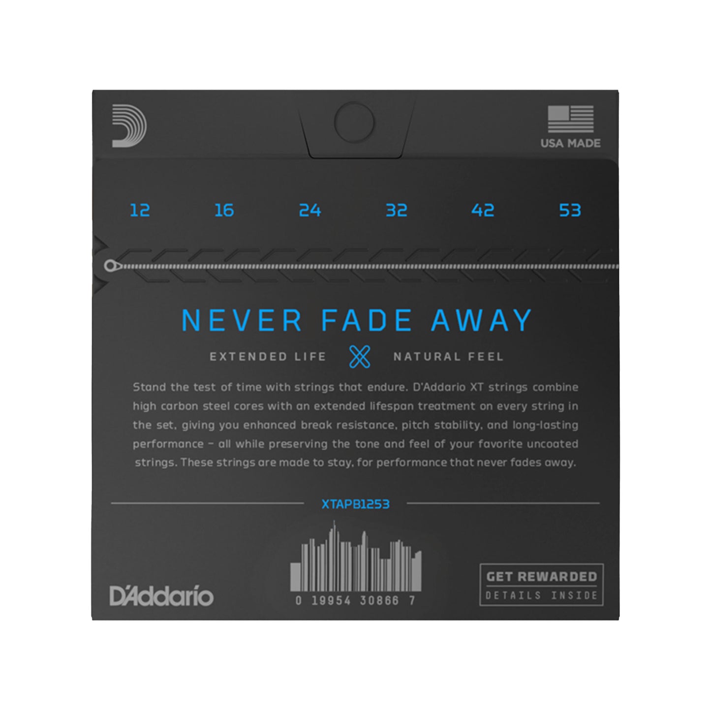 D'Addario XT Phosphor Bronze Acoustic Guitar Strings Extra Light 12-53 Accessories / Strings / Guitar Strings