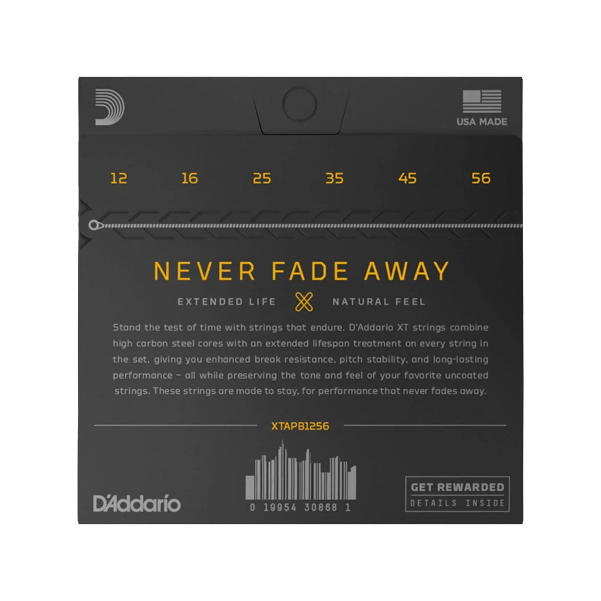 D'Addario XT Phosphor Bronze Acoustic Guitar Strings, Light Top/Medium Bottom 12-56 Accessories / Strings / Guitar Strings