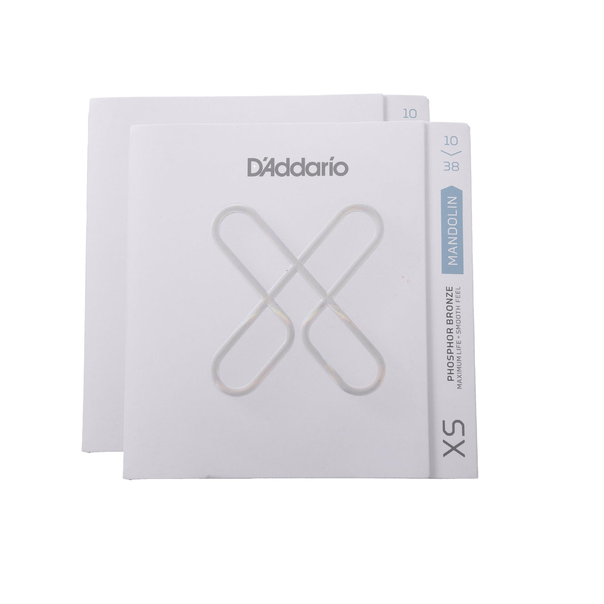 D'Addario XSM1038 XS Mandolin Phosphor Bronze Light 10-38 2-Pack Bundle Accessories / Strings / Other Strings