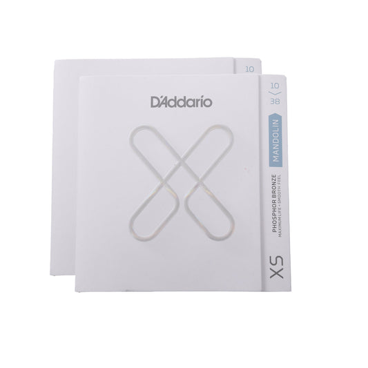 D'Addario XSM1038 XS Mandolin Phosphor Bronze Light 10-38 2-Pack Bundle Accessories / Strings / Other Strings