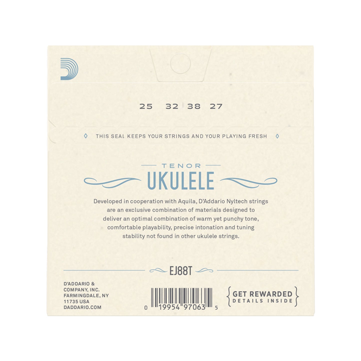 D'Addario EJ88T Nyltech Ukulele Strings Tenor Accessories / Strings / Ukulele Strings