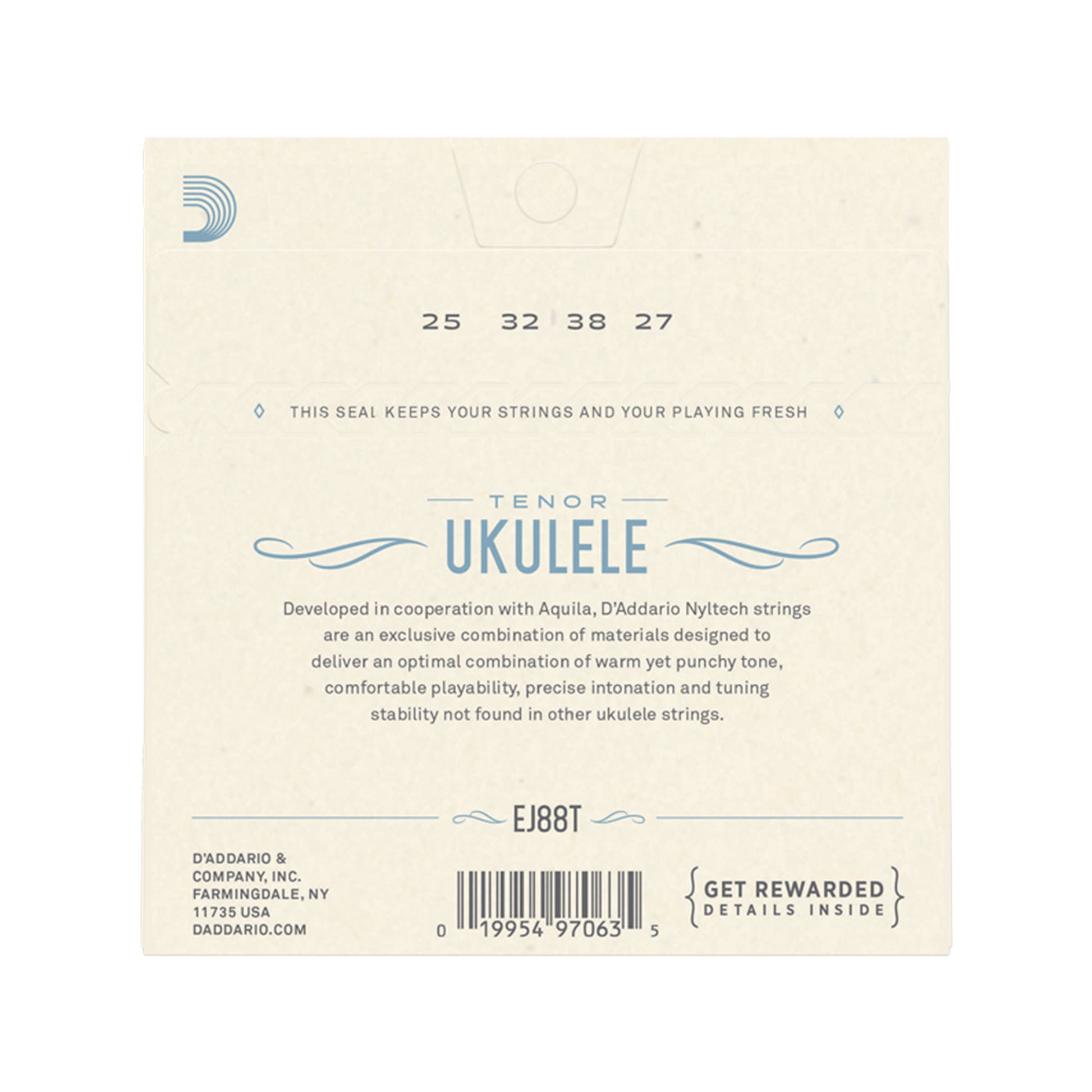 D'Addario EJ88T Nyltech Ukulele Strings Tenor Accessories / Strings / Ukulele Strings