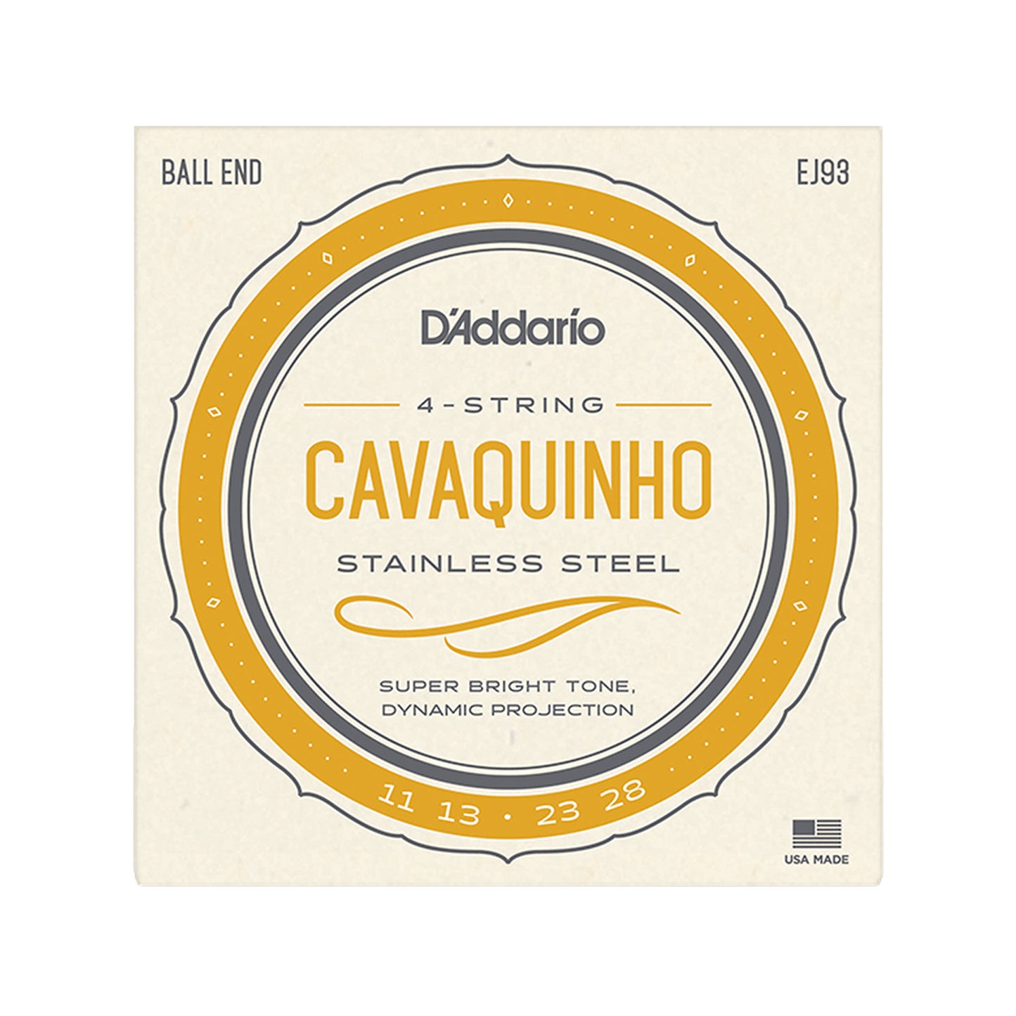 D'Addario EJ93 Cavaquinho Stainless Steel Strings Accessories / Strings / Ukulele Strings