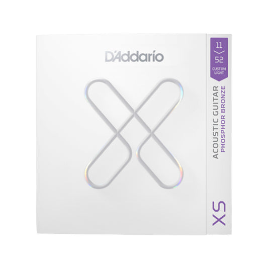 D'Addario XS Coated Acoustic Phosphor Bronze Custom Light 11-52 Acoustic Guitars / 12-String