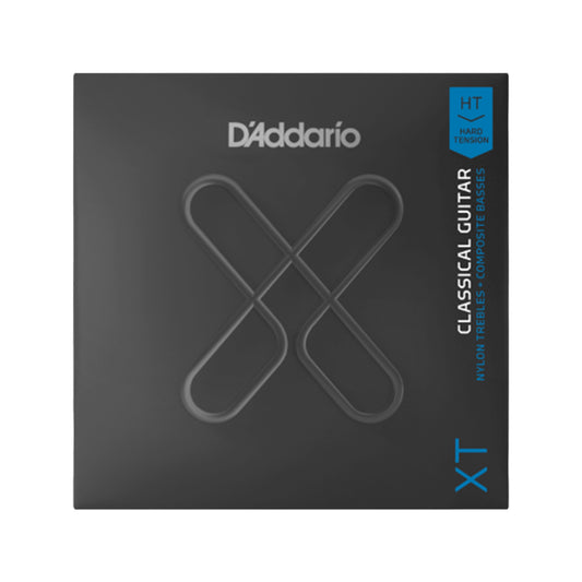 D'Addario XT Silver Plated Copper Classical Guitar Strings, Hard Tension Acoustic Guitars / 12-String