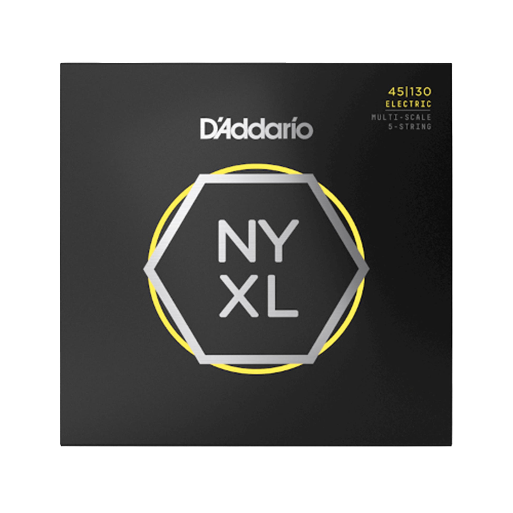 D'Addario NYXL Bass String Set Regular Light 5-String Multiscale 45-130 Strings