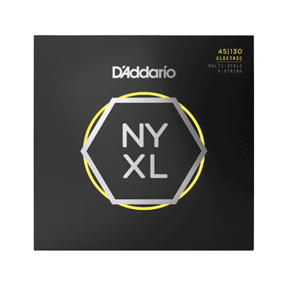 D'Addario NYXL Bass String Set Regular Light 5-String Multiscale 45-130 Strings