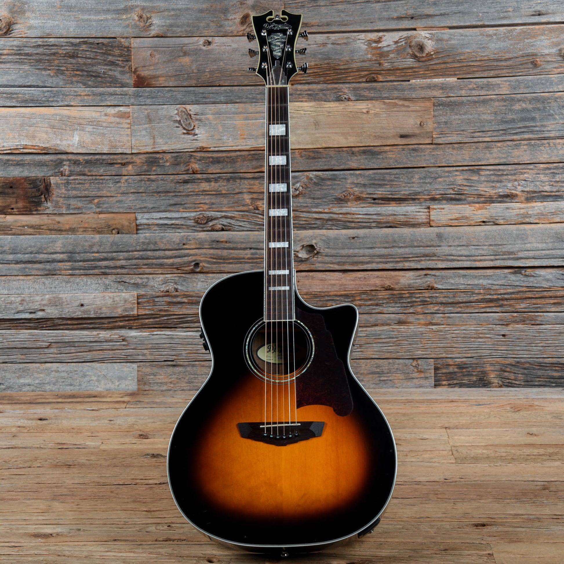 D'Angelico Premier Gramercy Custom Shop Sunburst Acoustic Guitars / Built-in Electronics