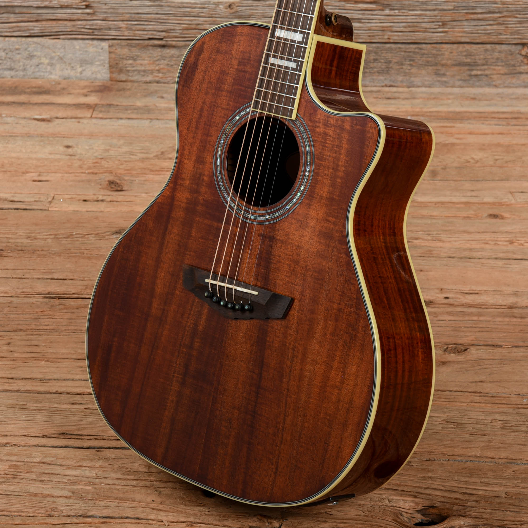 D'Angelico Premier Koa Dreadnought Natural 2018 Acoustic Guitars / Dreadnought