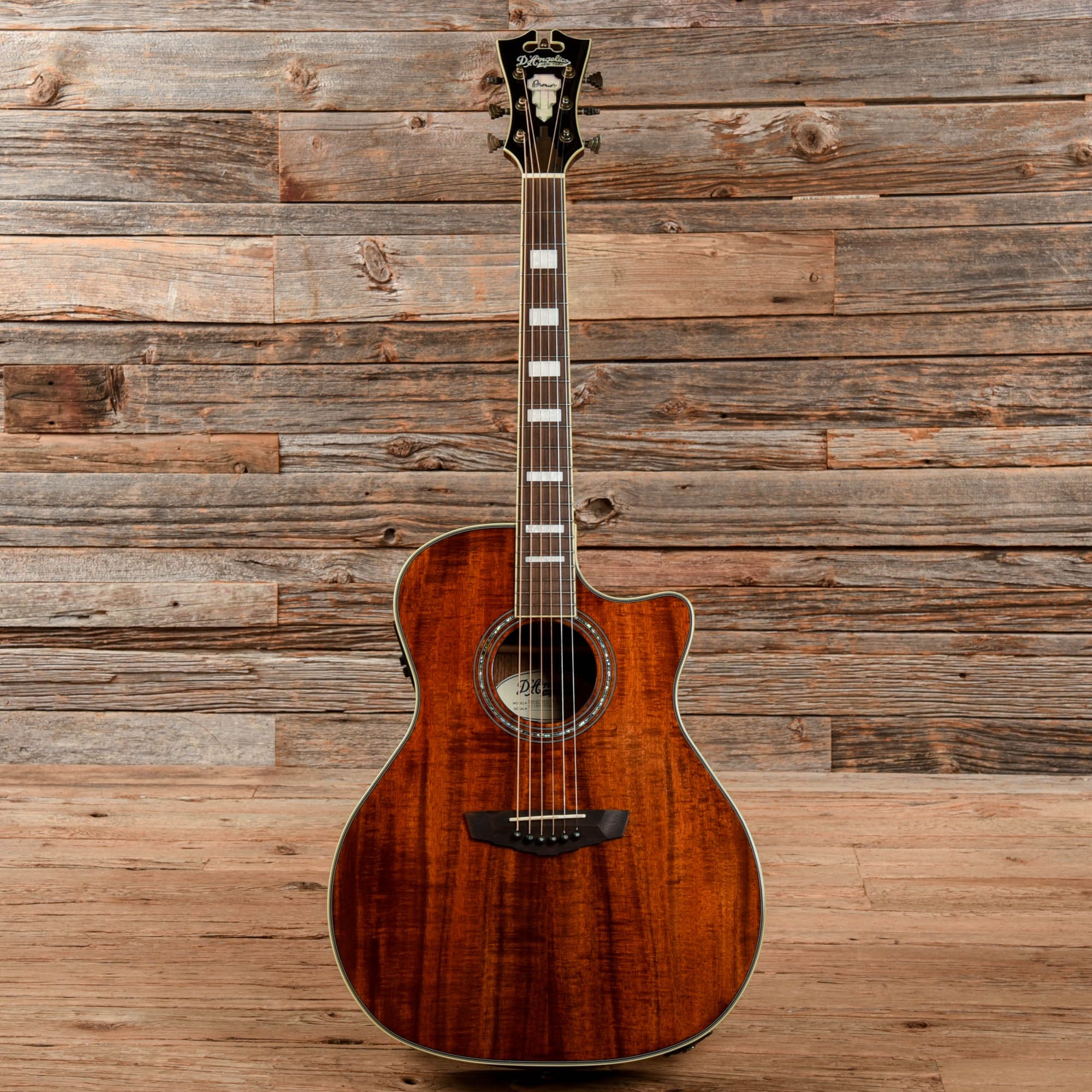 D'Angelico Premier Koa Dreadnought Natural 2018 Acoustic Guitars / Dreadnought