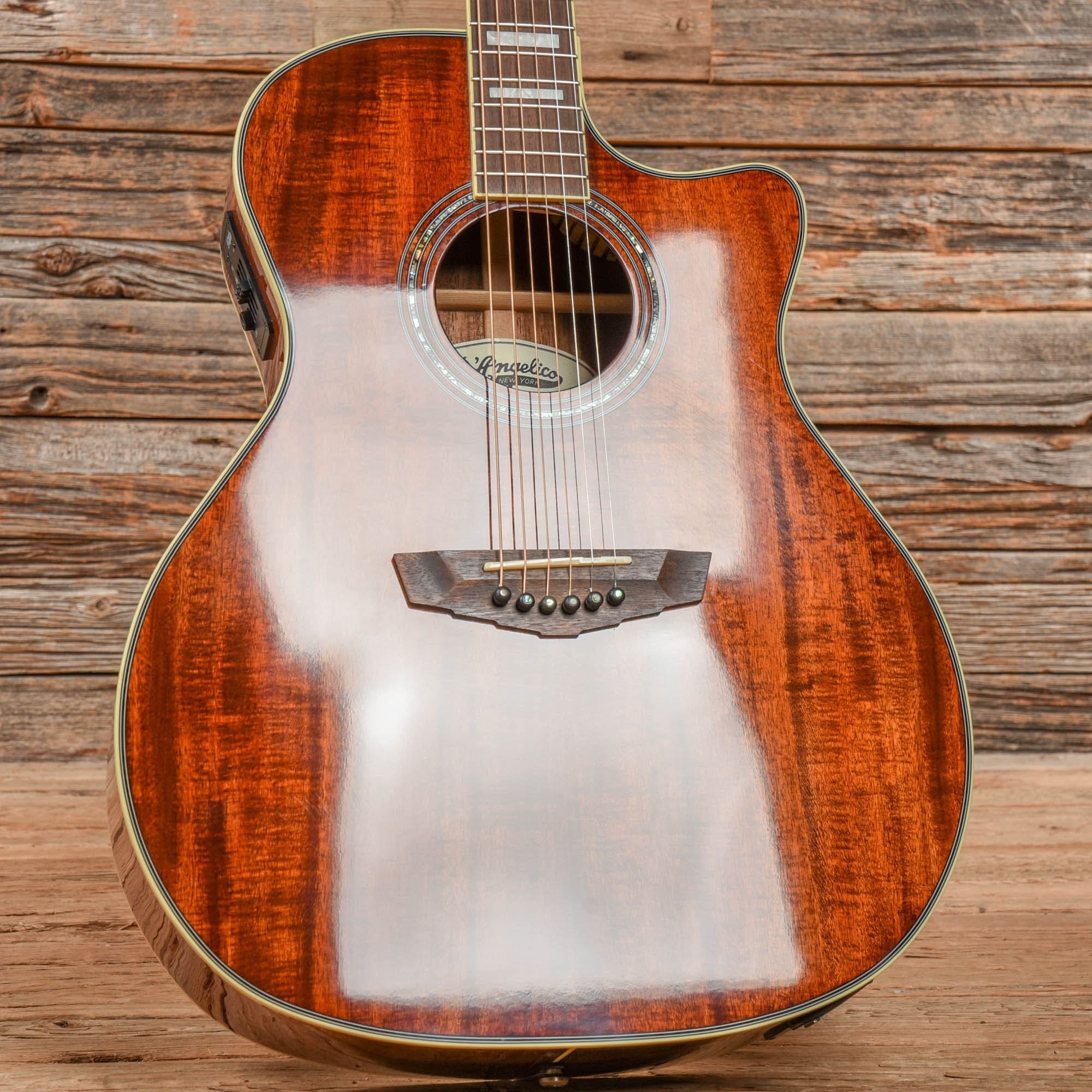 D'Angelico Premier Koa Dreadnought Natural 2018 Acoustic Guitars / Dreadnought