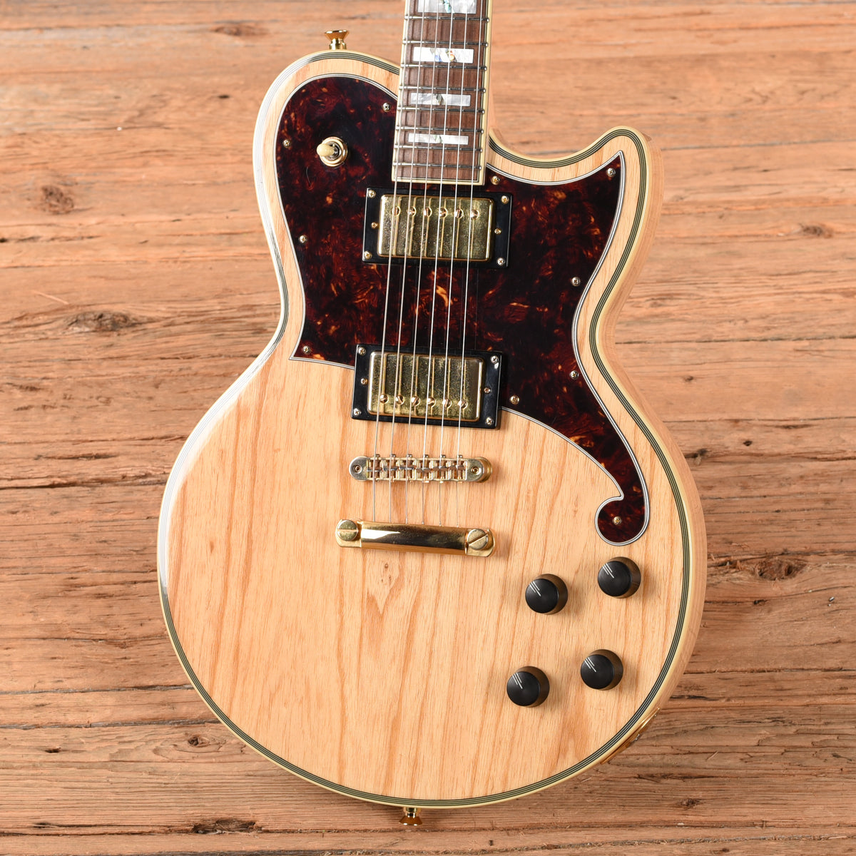 D'Angelico Deluxe Atlantic Single Cut Natural Electric Guitars