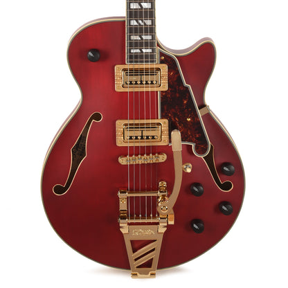 D'Angelico Deluxe Bobby Weir 3 Semi-Hollow Satin Trans Wine Electric Guitars