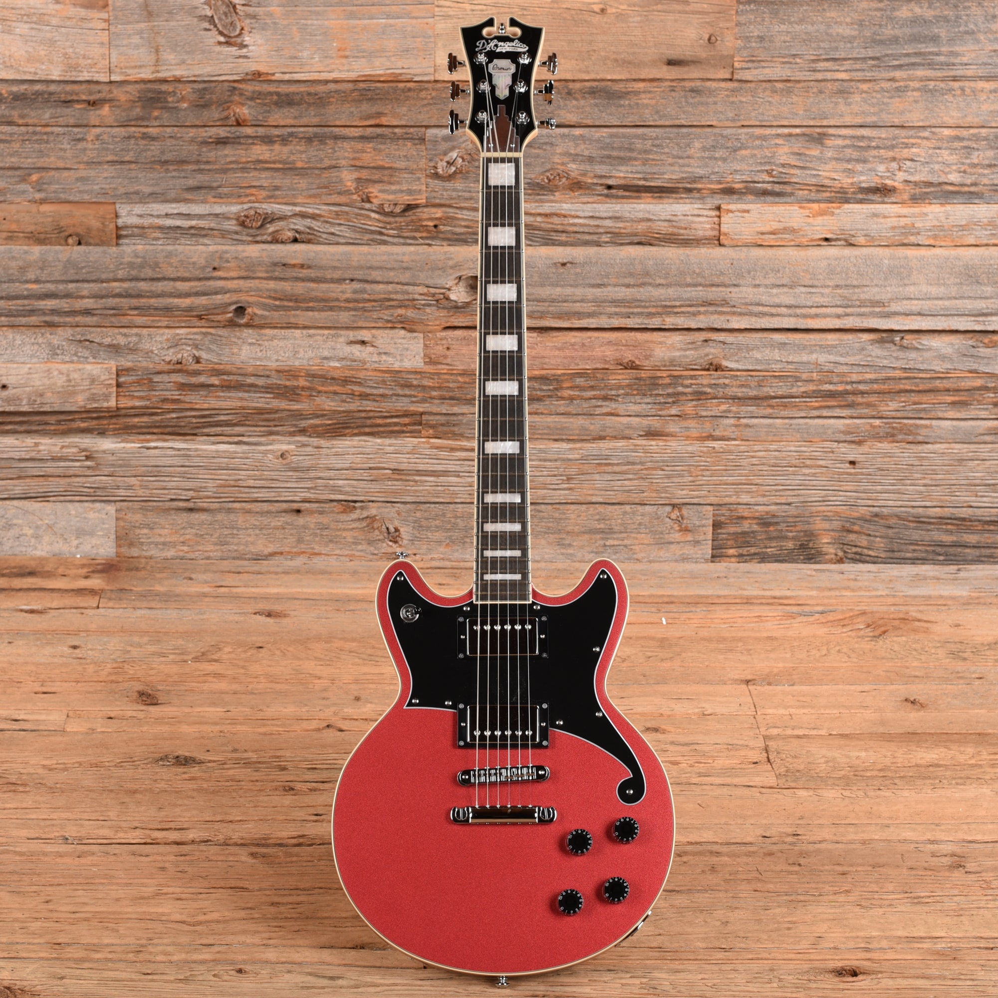 D'Angelico Premier Brighton Burgundy Sparkle 2021 Electric Guitars