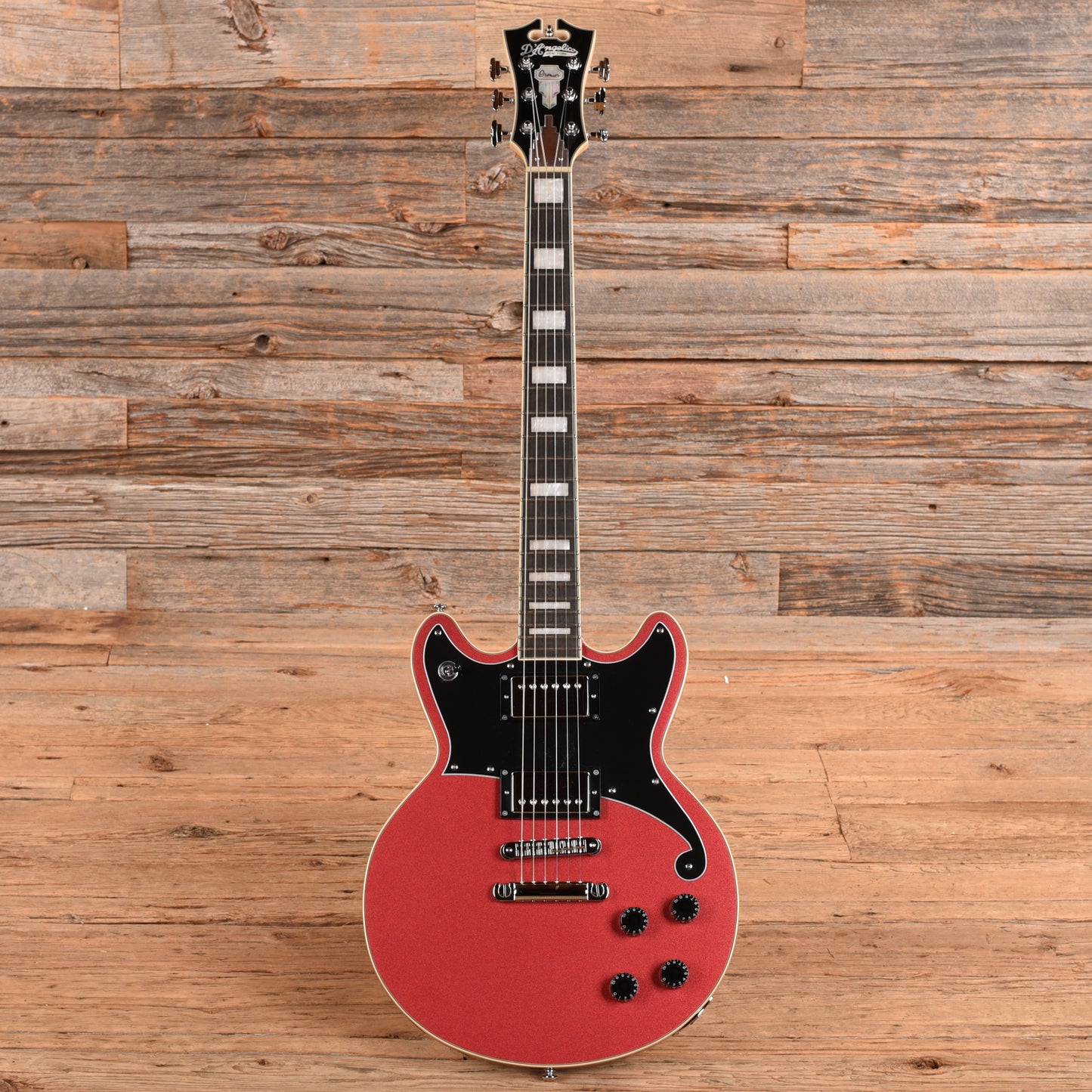 D'Angelico Premier Brighton Burgundy Sparkle 2021 Electric Guitars