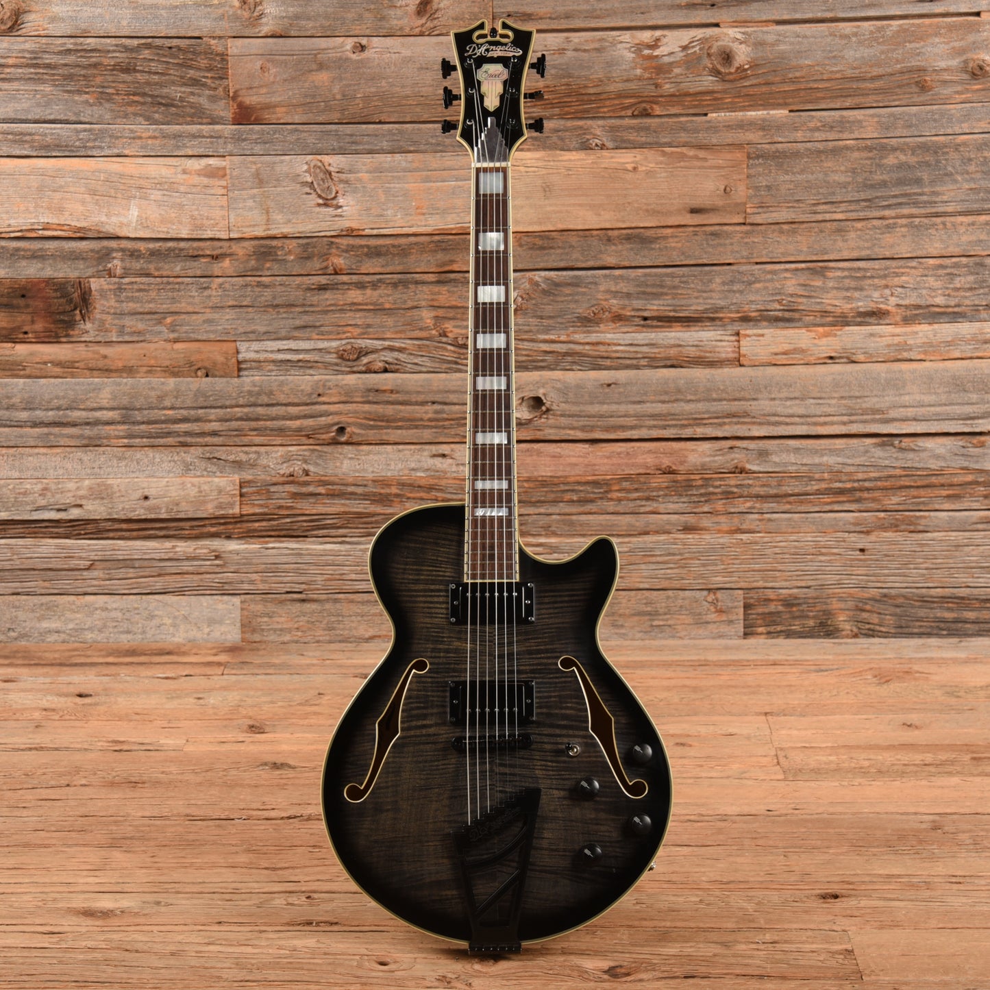 D'Angelico Excel EX-SS Transparent Black 2016 Electric Guitars / Hollow Body