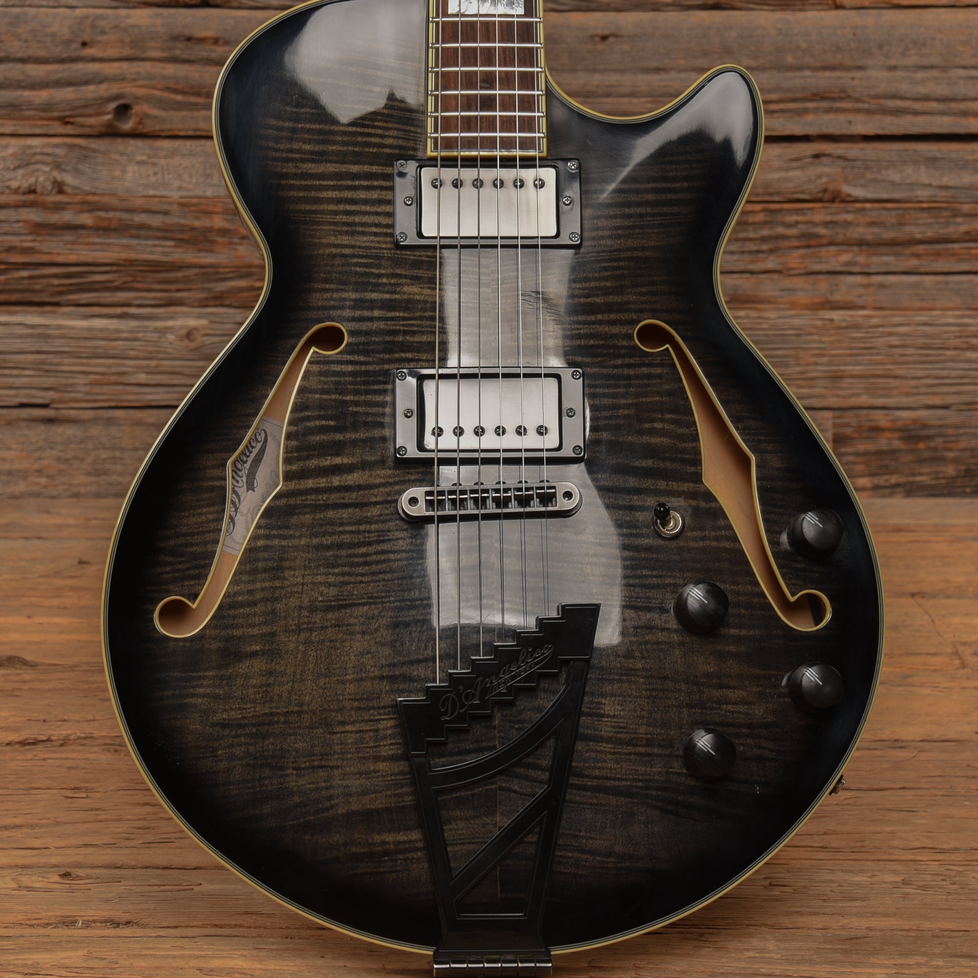 D'Angelico Excel EX-SS Transparent Black 2016 Electric Guitars / Hollow Body