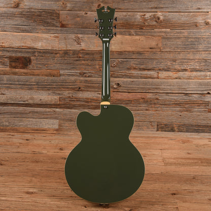 D'Angelico Premier EXL-1 Hollow Body Archtop Army Green 2014 Electric Guitars / Hollow Body