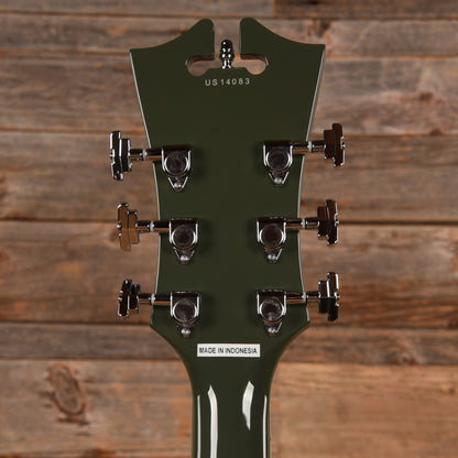 D'Angelico Premier EXL-1 Hollow Body Archtop Army Green 2014 Electric Guitars / Hollow Body