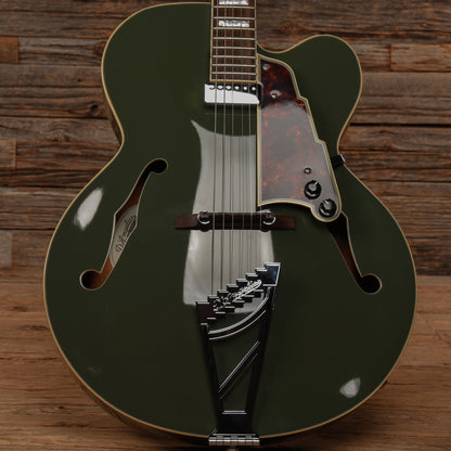 D'Angelico Premier EXL-1 Hollow Body Archtop Army Green 2014 Electric Guitars / Hollow Body