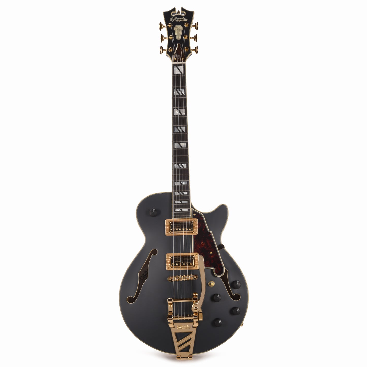 D'Angelico Deluxe Bobby Weir 3 Semi-Hollow Matte Stone Electric Guitars / Semi-Hollow