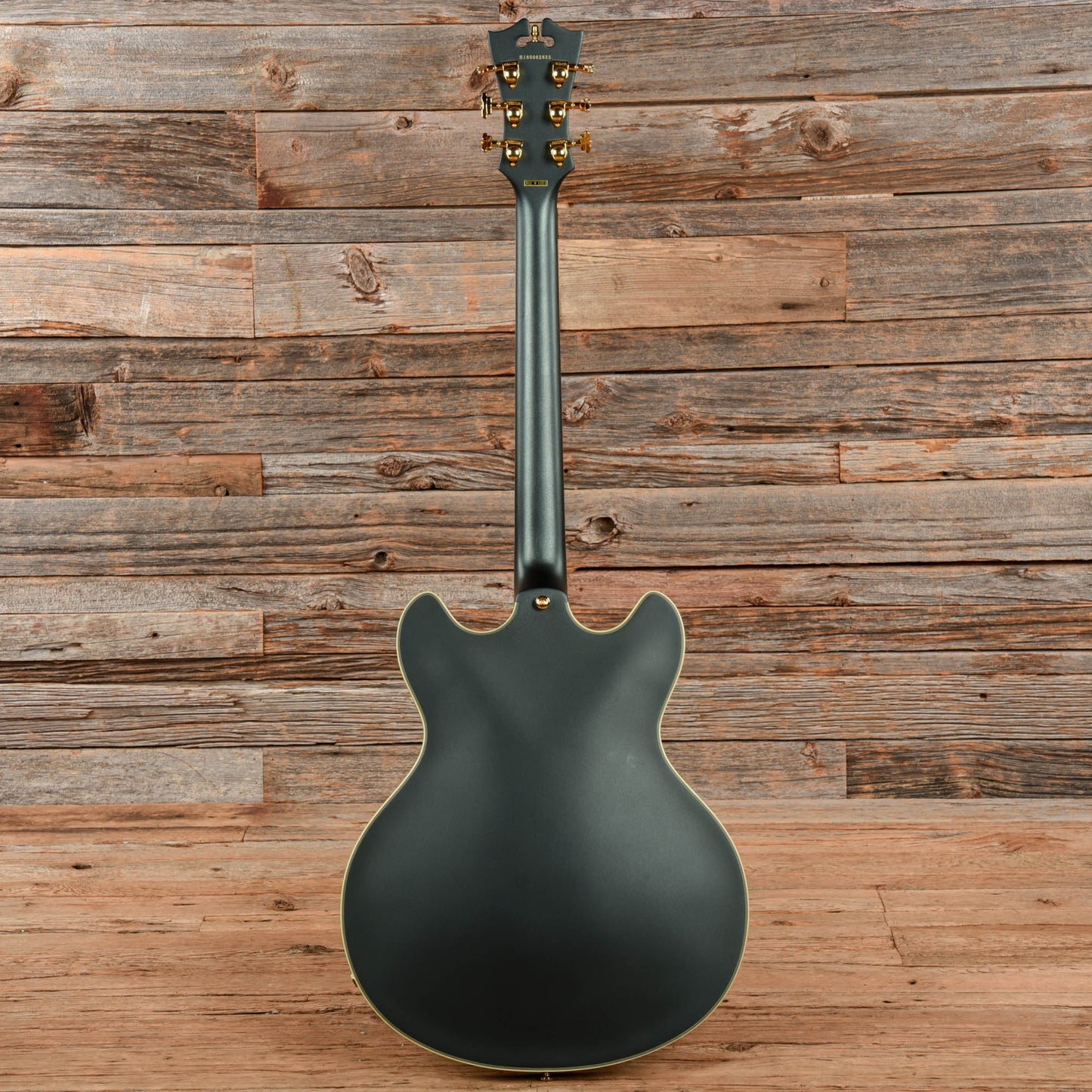 D'Angelico Deluxe DC Satin Black 2016 Electric Guitars / Semi-Hollow