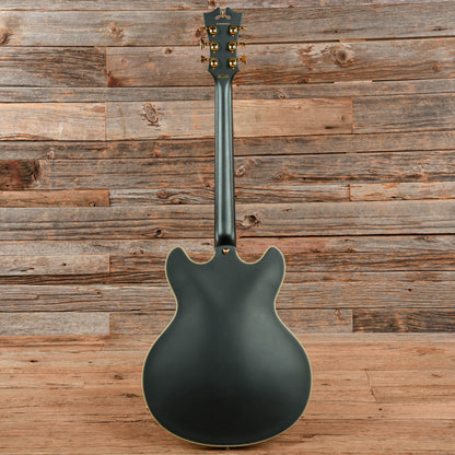 D'Angelico Deluxe DC Satin Black 2016 Electric Guitars / Semi-Hollow