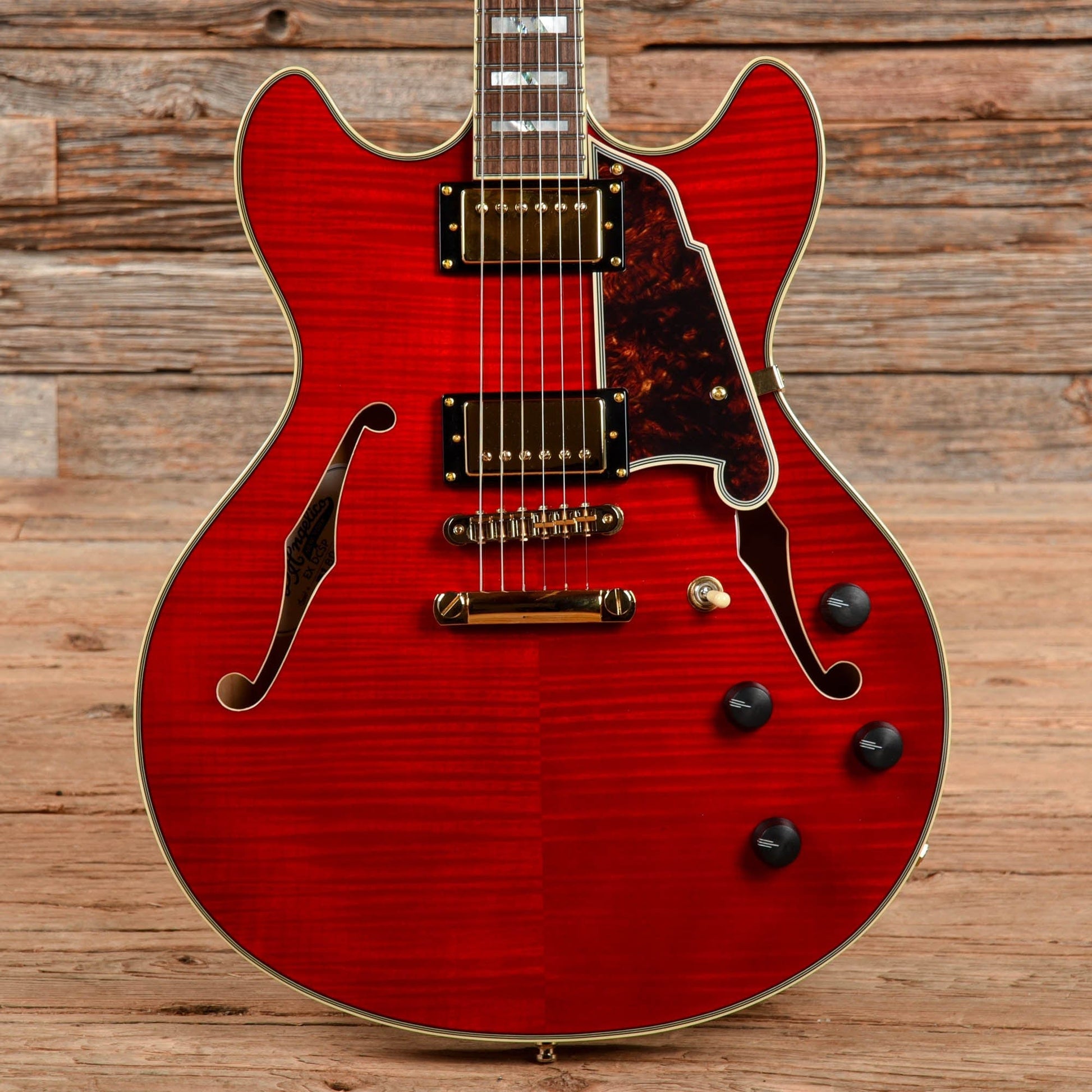 D'Angelico Excel EX-DC Semi-Hollow w/ Stop Bar Tailpiece Cherry 2018 Electric Guitars / Semi-Hollow