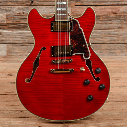 D'Angelico Excel EX-DC Semi-Hollow w/ Stop Bar Tailpiece Cherry 2018 Electric Guitars / Semi-Hollow