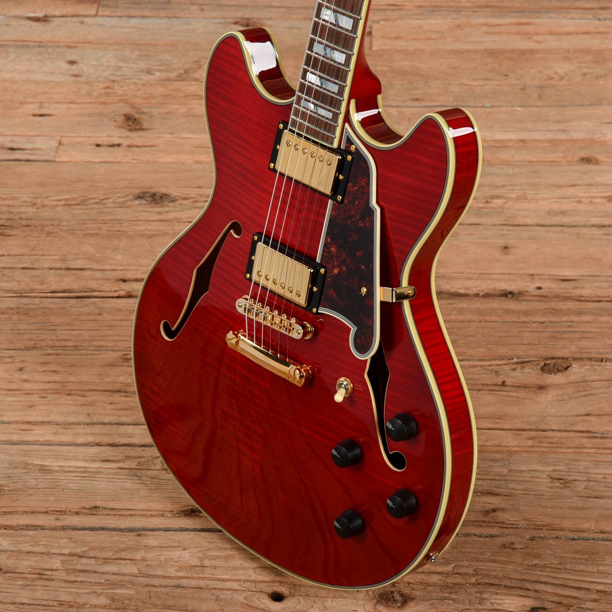 D'Angelico Excel EX-DC Semi-Hollow w/ Stop Bar Tailpiece Cherry 2018 Electric Guitars / Semi-Hollow