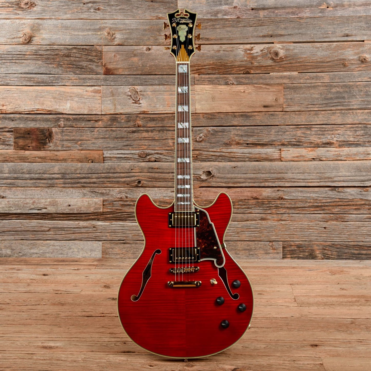 D'Angelico Excel EX-DC Semi-Hollow w/ Stop Bar Tailpiece Cherry 2018 Electric Guitars / Semi-Hollow