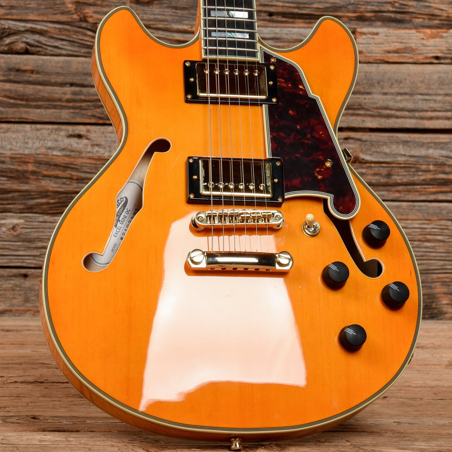 D'Angelico Excel Mini DC Natural 2021 Electric Guitars / Semi-Hollow